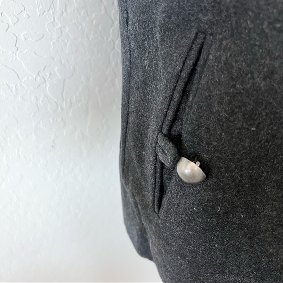 Seven7 Charcoal Gray Double Breasted Pea Coat - Picture 6 of 8